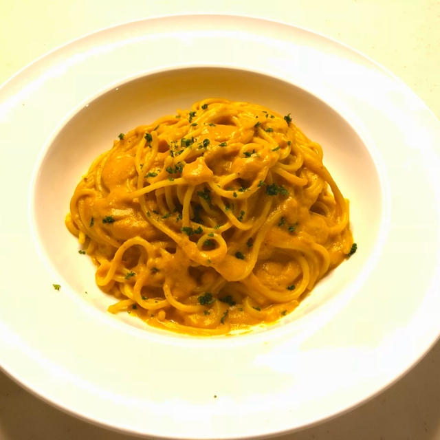晩御飯はオマール海老のスパゲティ風です！