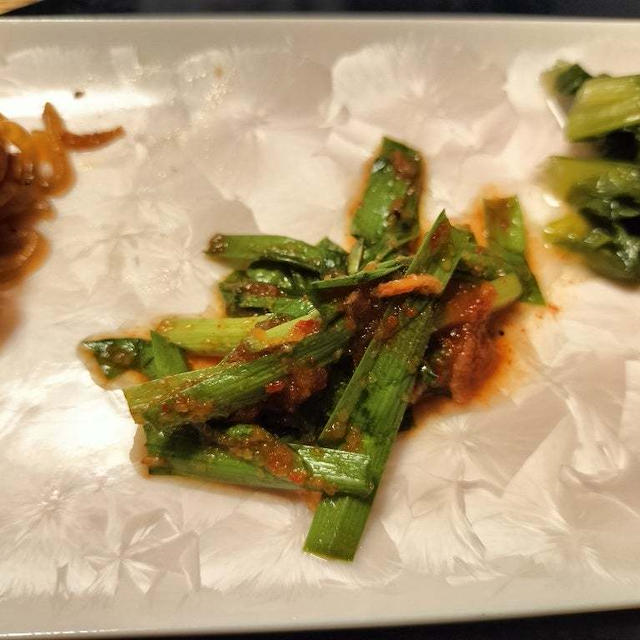 にらと干しエビのキムチ　市販のモトで
