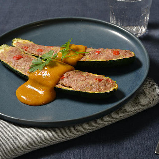 【公開中】JAFmate美食同源「ズッキーニの肉詰め マンゴーソース」