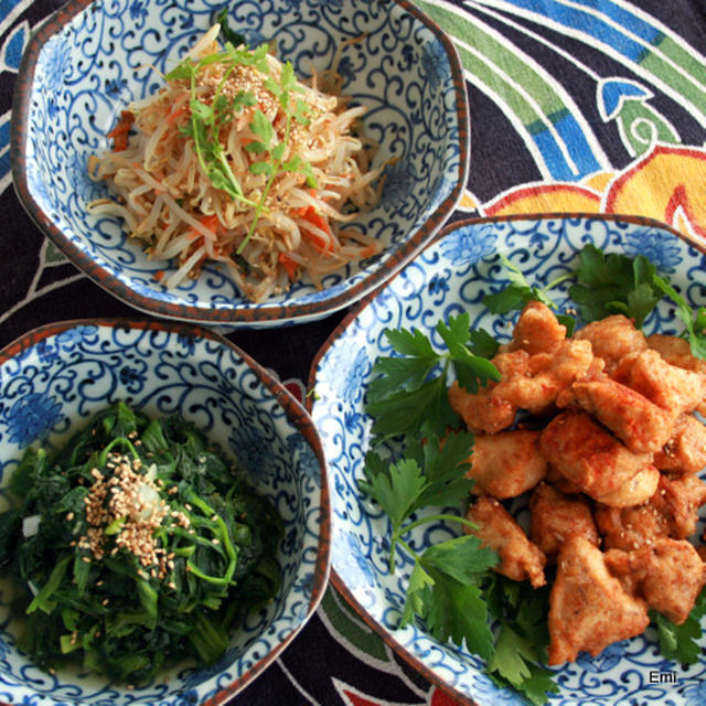 失敗手打中華麺の献立