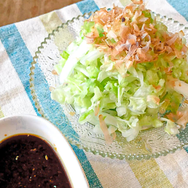 【レシピ】レタサイの生姜醤油サラダ【時短・副菜・おつまみ】