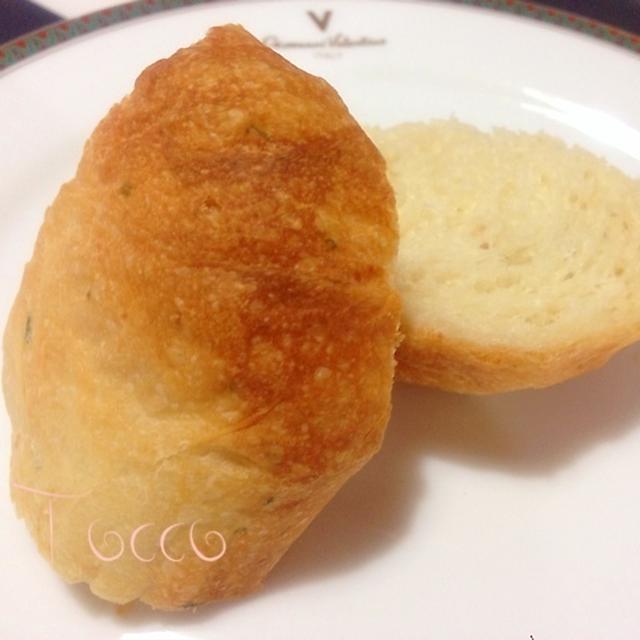 しそベーコンとクリームチーズパン