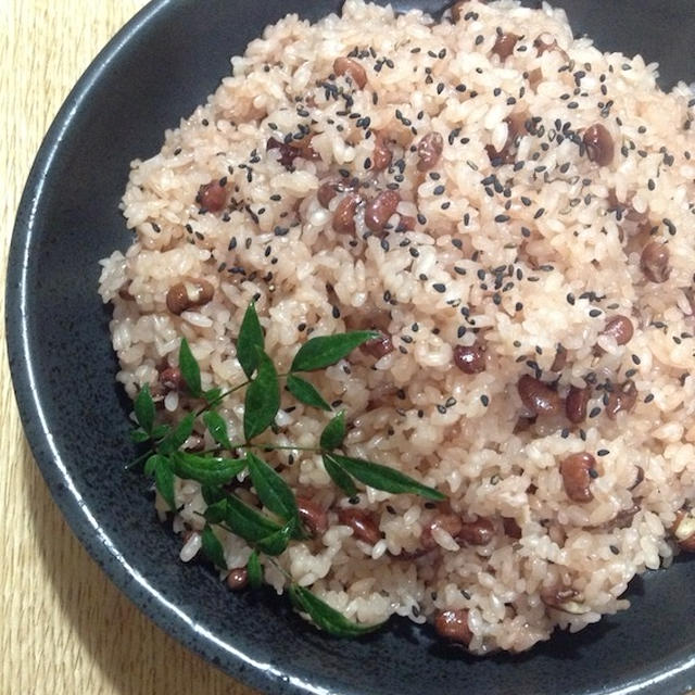 １００日記念に自作する圧力鍋で簡単　「お赤飯」