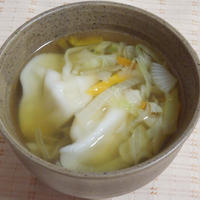 ◇水餃子の牡蠣だし醤油スープ