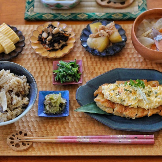 舞茸とマコモタケの炊き込みご飯レシピ！