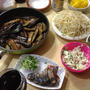 麻婆茄子で晩酌