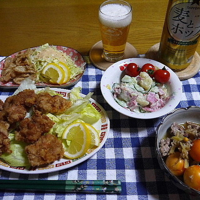 【晩酌】鶏の竜田揚げ・鶏軟骨から揚げ・焼鳥各種…