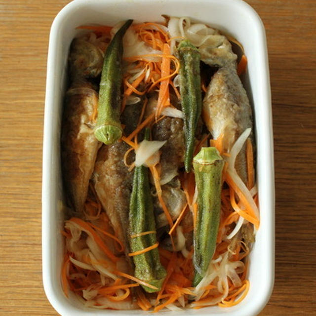 豆アジの南蛮漬けで疲労回復