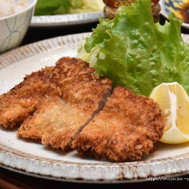 とんかつで晩ごはん