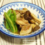 ＜葱油でコトコト豚角煮　いんげん豆添え＞