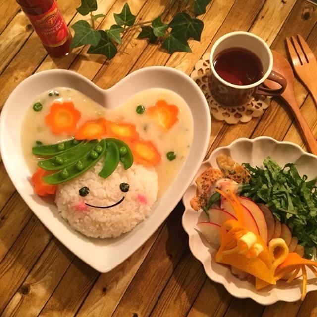 シチューでデコごはん＊