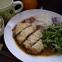 焼きとんかつ浅漬＆焼肉タレソースで味噌かつ風
