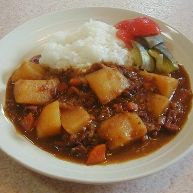 懐かしいカレー再現