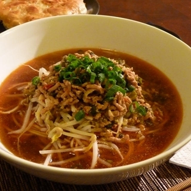 タヒニで作る坦々麺