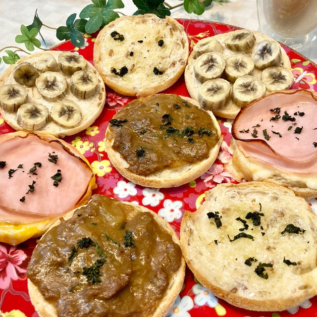 2日目カレーの楽しみ方♪イングリッシュマフィンで【４種のおいしい朝ごはん】