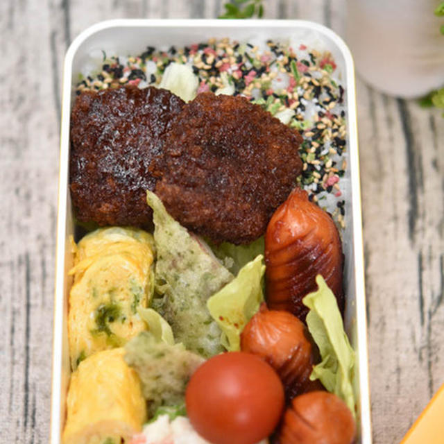 中学生男子弁当｜ミニ・フランクフルトソーセージ弁当｜不評でしたが・・・