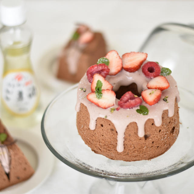 ごま油でシフォンケーキ