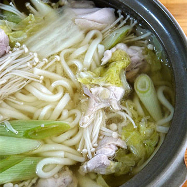 鶏肉と白菜の煮込みうどん