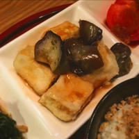 ★レシピ★少ない油で♪生姜あんの揚げだし茄子豆腐