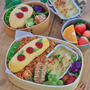 巨大なわっぱ弁当箱で お子様ランチ風洋食弁当＊
