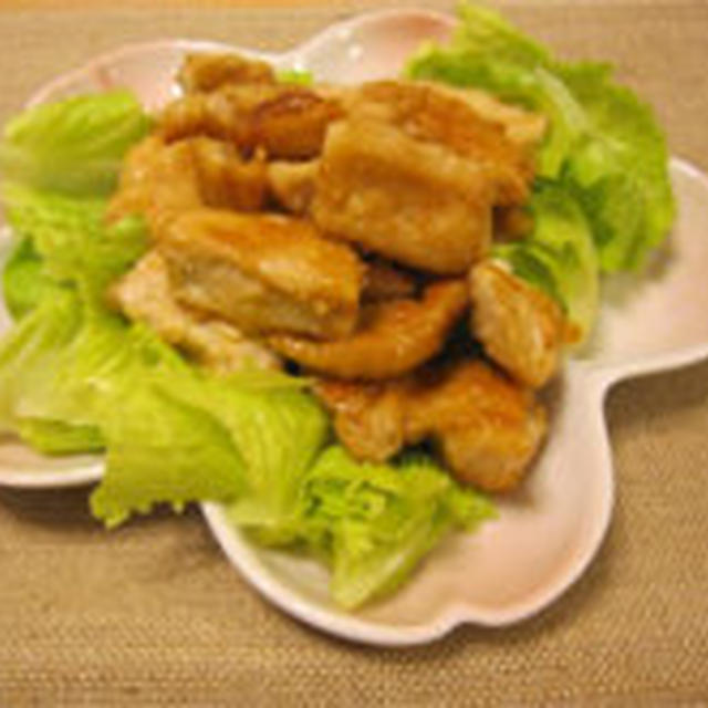 鶏胸肉の照り焼き 柚子ワサビ風味♪