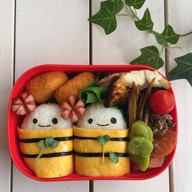 薄焼き卵付き＊俵おにぎりちゃんデコ弁