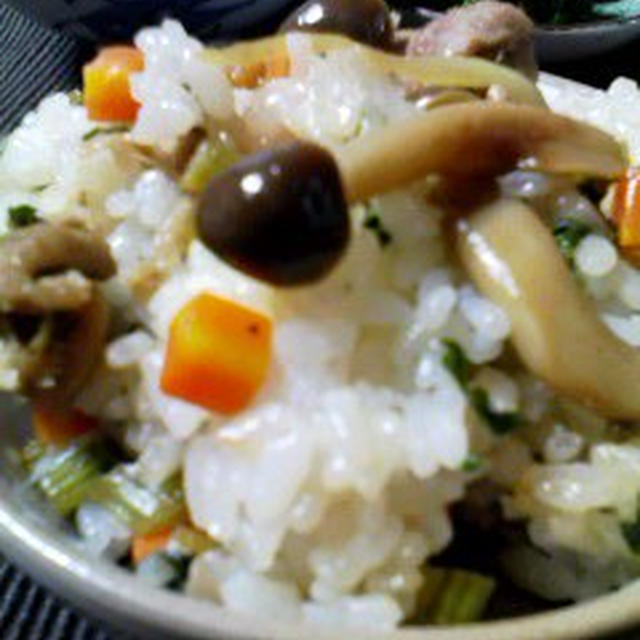 「豚肉と大根葉の甘辛混ぜごはん」