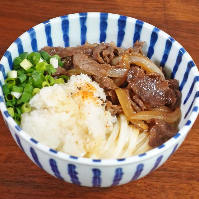 鬼おろしポン酢でさっぱり！絶妙 冷やし肉うどん