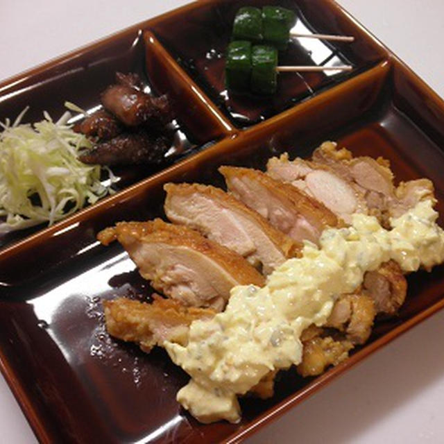 安心の（？）定番料理「チキン南蛮定食」♪