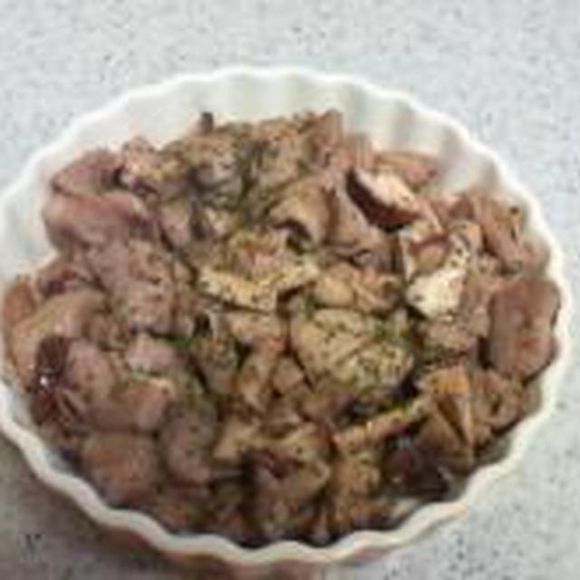 鶏肉と椎茸のクミン炒め