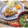豚肉ソテー　トマトケチャップ風味定食♪