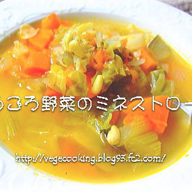 めんどくさがり☆ごろごろ野菜のミネストローネ