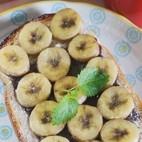 生チョコシートのバナナスイーツ