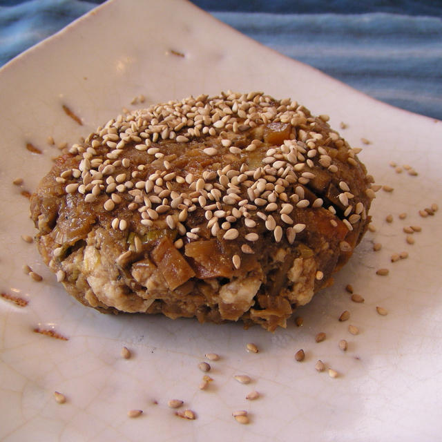 豆腐の精進味噌バーグ
