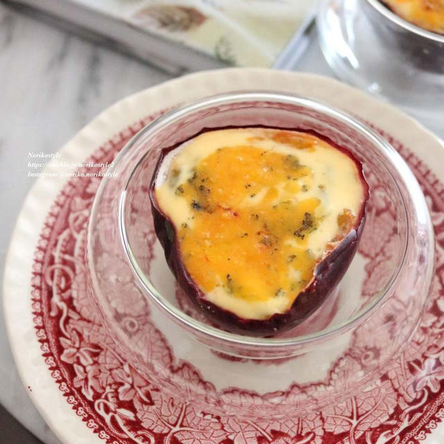 パッションフルーツのヨーグルトブルーチーズ焼き