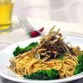 菜の花とごぼうのパスタ