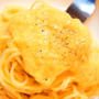 旬のとうもろこしで、冷製コーンポタージュパスタは白ワイン、シャンパーニュとマリアージュ