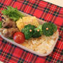 えのきの豚肉巻きと紅生姜の卵焼き