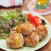 レンジで簡単♡男子受け抜群♡丸ごとじゃがいものこってり味噌ダレ肉巻き♡
