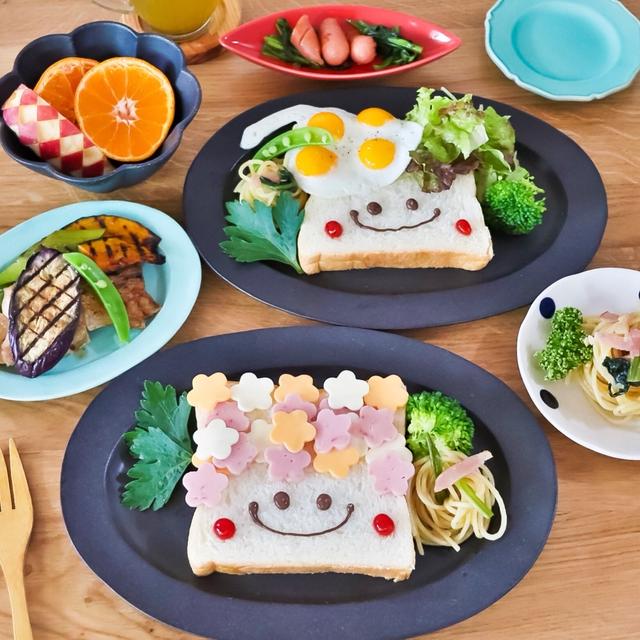 お久しぶりのデコトーストで朝ごパン＊