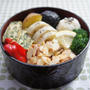 お弁当×鶏のアーモンド焼き＋”SWEET 19 BLUES”