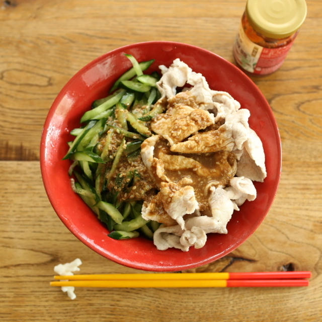 胡瓜と豚肉の冷やし中華