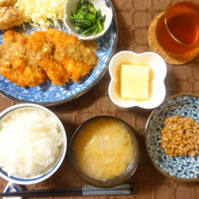 『チキンカツ 定食』