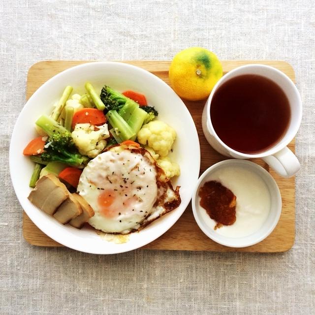 10月3日の朝ごはん。調理時間15分