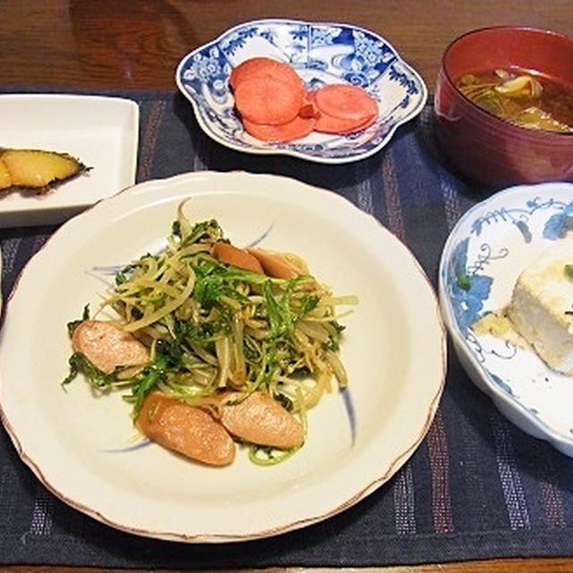 断捨離　＆　豆腐明太子ステーキ