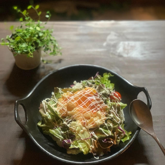 意地でも食べる！巣ごもり揚げ卵丼