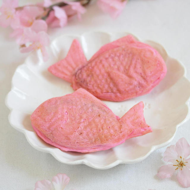 * 桜咲く ♡ 桜ピンクの桜たい焼き♪