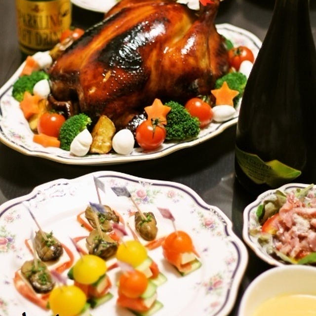 丸鶏ローストチキン～ちゃぶママ家のクリスマスパーティー