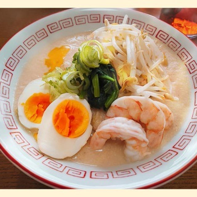 ベジポタ系【エビ味噌ラーメン】