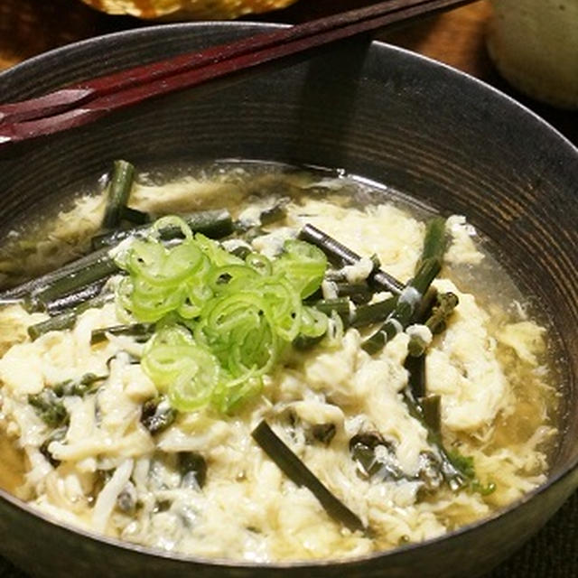 信州わらびとしらすの卵とじ蕎麦、そしてありがとう♪